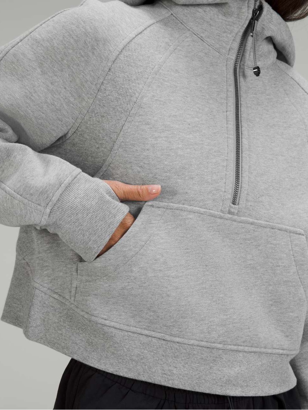 Lululemon Scuba Oversized Half-Zip Hoodie
Heathered Core Medium Grey Sweatshirt - Picture 11 of 14